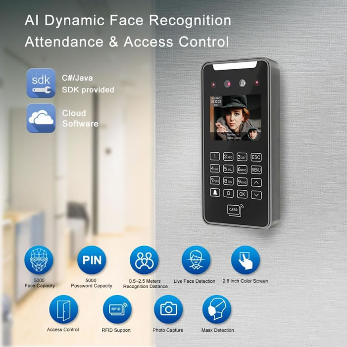 AI20 Dynamic Facial Recognition System Terminal
